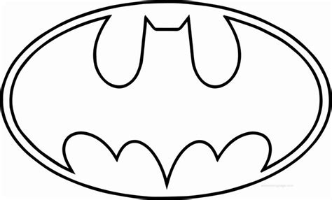 Batman Symbol Coloring Page Elegant Outline Batman Logo Coloring Page Supportive Guru | Simbolo ...