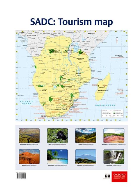 SADC: Tourism map: Gr 10 - 12 (Sheet map) – Elex Academic Bookstore