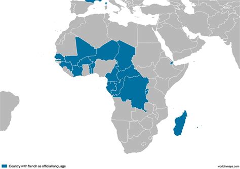 Map Of French Speaking Countries In Africa - Windy Kakalina