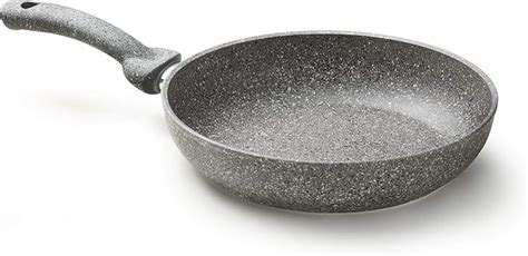 Non-Stick Stoneware Frying Pan Stone Heart 28 cm Silver: Amazon.co.uk ...