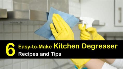 6 Easy-to-Make Kitchen Degreaser Recipe Ideas