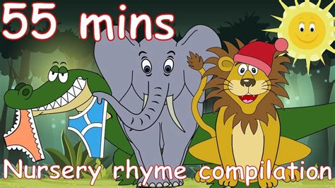 Down in the Jungle! And lots more Nursery Rhymes! 55 minutes! - YouTube