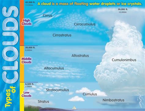 types of clouds - Google Search | Clouds, Weather science, Clouds projects