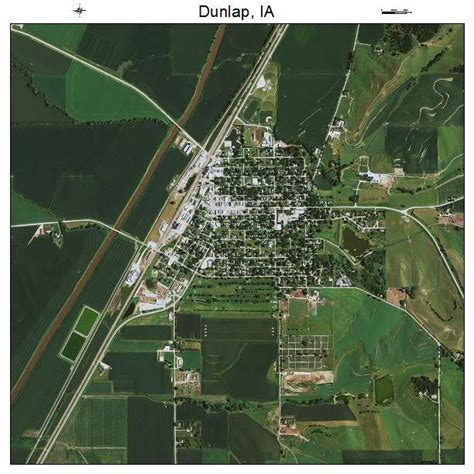 Aerial Photography Map of Dunlap, IA Iowa