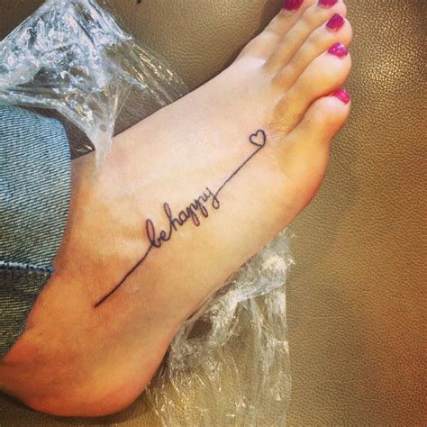 My new ink!! "be happy" tattoo | Happiness tattoo, Tattoos, Girly things