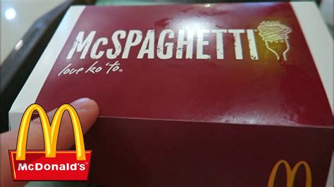 McDonald's McSpaghetti Taste Test - YouTube