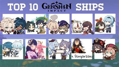 Top 10 Ships Genshin Impact | HoYoLAB