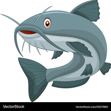 Cartoon catfish Royalty Free Vector Image - VectorStock