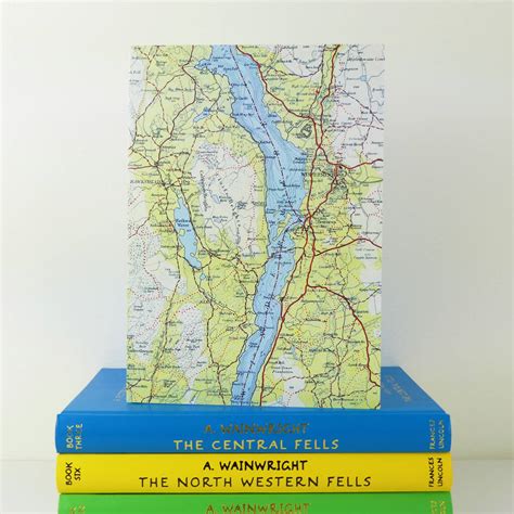 Windermere Map Card By The Thread of Everything | notonthehighstreet.com