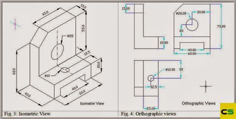 2D Drawing Isometric View and Orthographic View | CADDSKILLS