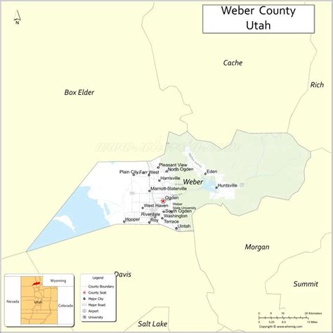 Map of Weber County, Utah - Where is Located, Cities, Population ...