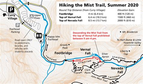 Map Of Yosemite Waterfalls - London Top Attractions Map