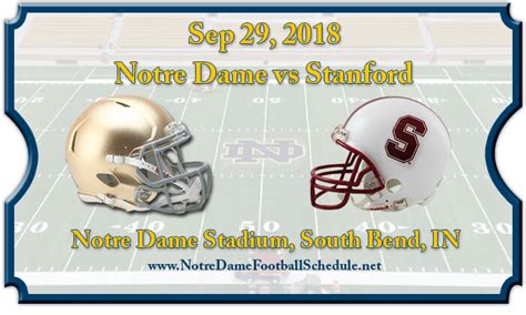 Notre Dame Fighting Irish vs Stanford Cardinal Football Tickets | Notre ...