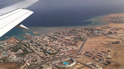 Landing at Hurghada airport - YouTube