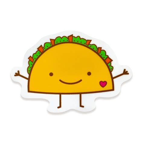 Taco ‹ Stickers ‹ Accessories « Night Owl Paper Goods — Stationery ...