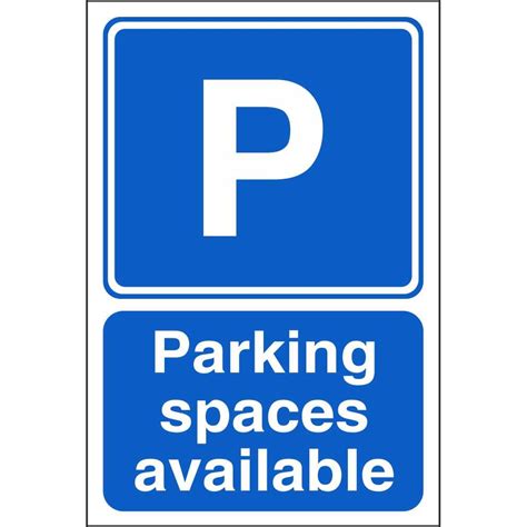 Parking Spaces Available Signs | Car Park Information Safety Signs