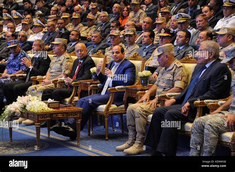 Cairo, Egypt. 12th Oct, 2017. Egyptian President Abdel-Fattah al-Sisi ...