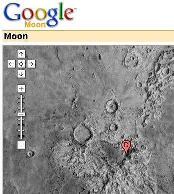 Google Moon – Google Map “Hybrid” | Visible Procrastinations