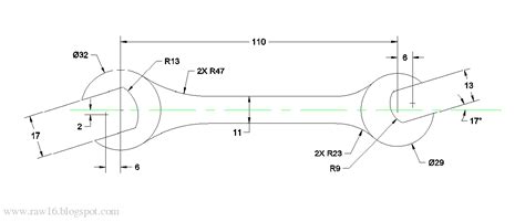 Cara Membuat Kunci Pas di AutoCAD Gambar Tehnik ~ WiratamaID