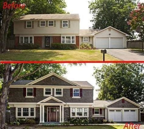 20 Home Exterior Makeover Before and After Ideas | Home exterior ...