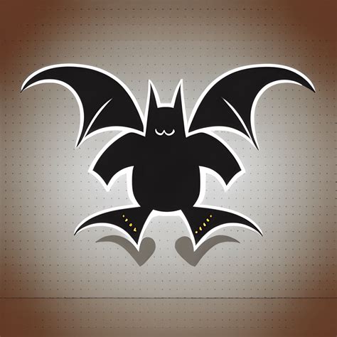 Simple Smile the Bat Logo Design · Creative Fabrica