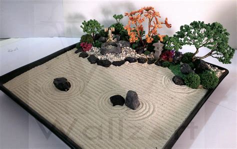 #japanesegardentheme Japanese Zen Garden Mini, Miniature Zen Garden, Zen Sand Garden, Garden ...