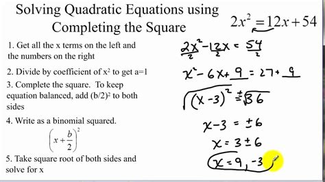 50 Completing the Square Practice Worksheet | Chessmuseum Template ...