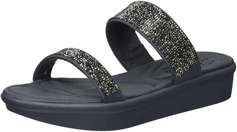 Skechers Women's Bumblers-Bright Start Slide Sandal. Rhinestone double ...