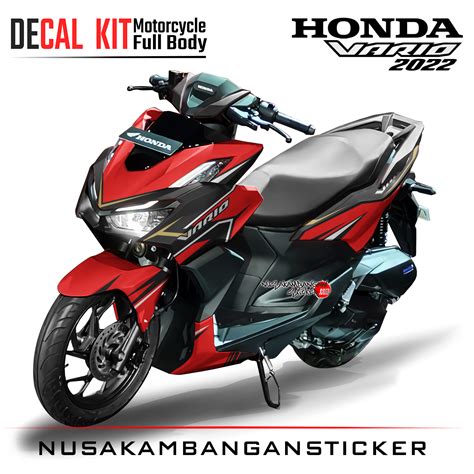 Decal Kit Sticker Honda All New Vario 160 Black Red Graphic Decal Modifikasi – Nusakambangan Sticker