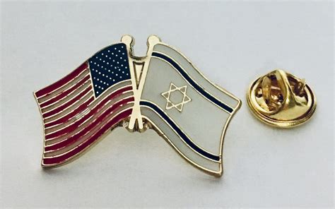 USA Israel Friendship Flag Lapel Pin – PinsByTheDozen