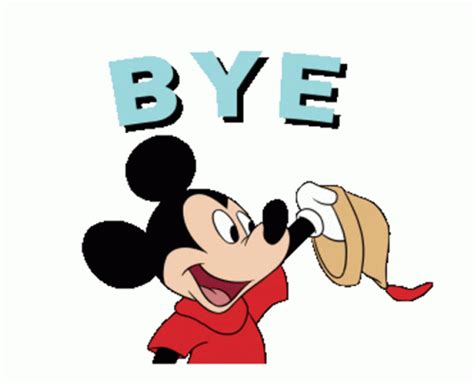 Mickey Mouse Bye Sticker – Mickey Mouse Bye Waving – discover and share GIFs