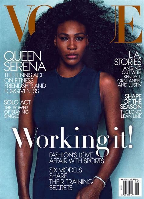 SERENA WILLIAMS in Vogue Magazine, April 2015 Issue – HawtCelebs