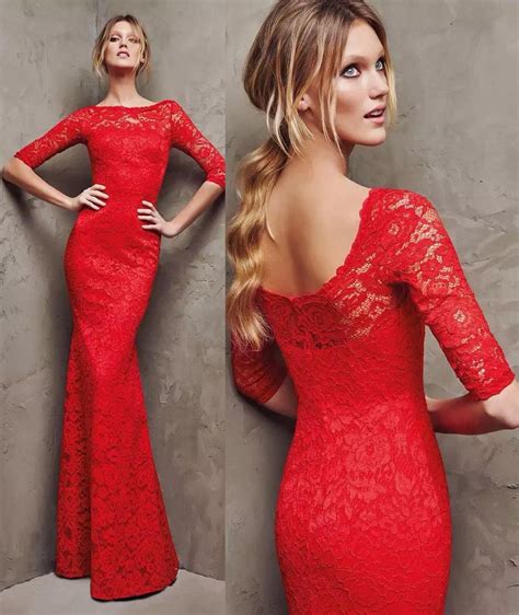 Myers Evening Dresses Evening Dresses Long Sleeves From 2015 Elie Saab Full Lace Mermaid Evening ...