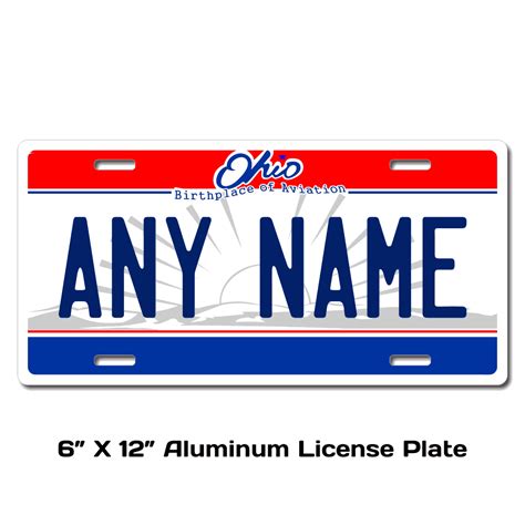 Ohio Replica State License Plate for Bikes, Bicycles, ATVs, Cart, Walkers, Motorcycles, Wagons ...