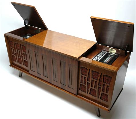 Mid Century Modern Stereo Console Record Player Restore – The Vintedge Co.