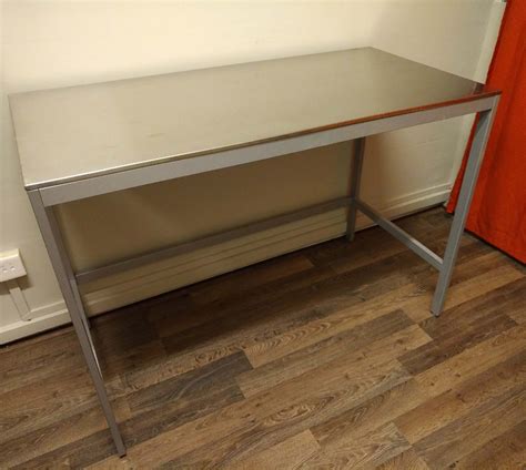 Ikea Metalic Stainless Steel Table or Kitchen top/bench, Furniture ...