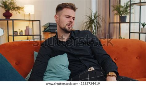 Portrait Sad Man Sitting Home Looks Stock Photo 2232724419 | Shutterstock