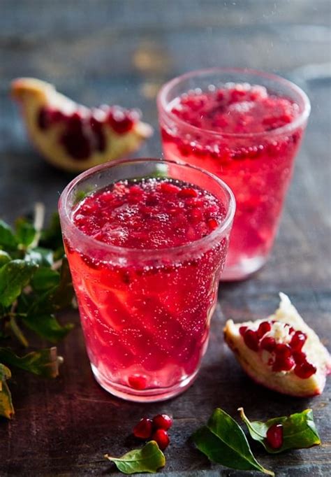 Pomegranate Drink Recipe | Pomegranate Spritzer by White On Rice