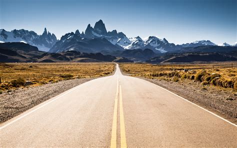 Photography, Landscape, Road, Nature, Field, Fence, Snowy Peak, Hill, Clear Sky wallpaper ...