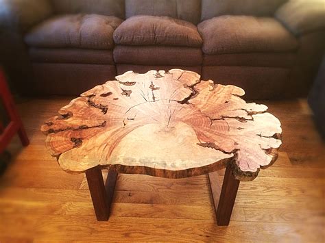 Hand Made Live Edge Maple Burl Coffee Table by Martin Rustics ...