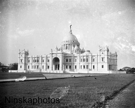 Victoria Memorial in Calcutta (Kolkata) India Vintage Photo ...