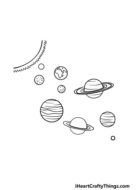 Solar System Drawing - How To Draw The Solar System Step By Step (2022)