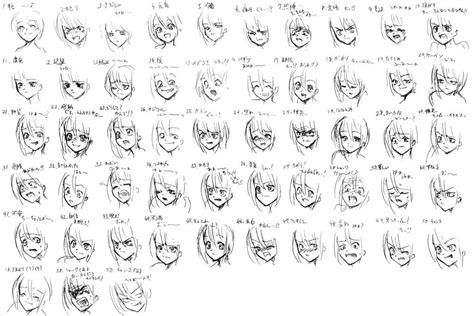 50 Expressions Anime by Bardi3l on deviantART | Anime expressions, Anime faces expressions ...