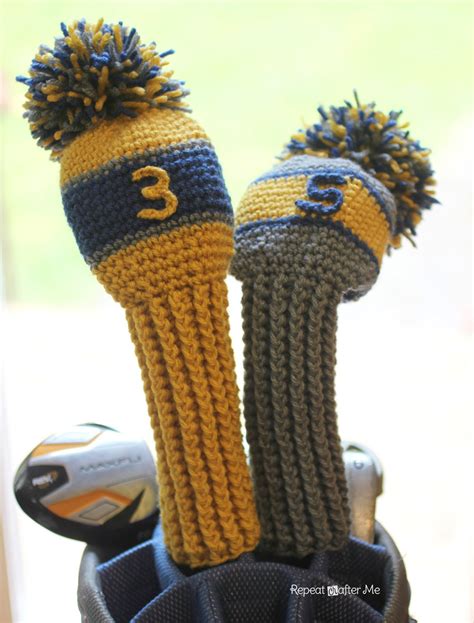 Crochet Minion Inspired GOLF Club Head Cover,golf club covers - tropicalexpressllc.com