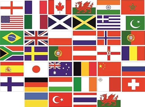 World Country Flag Pack Car Decals Stickers: Amazon.co.uk: Car & Motorbike