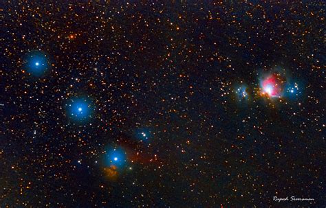 Orion's belt, flame nebula, Horsehead nebula, Orion nebula widefield : r/astrophotography