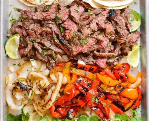 skirt steak fajitas | Steak fajita recipe, Recipes, Food