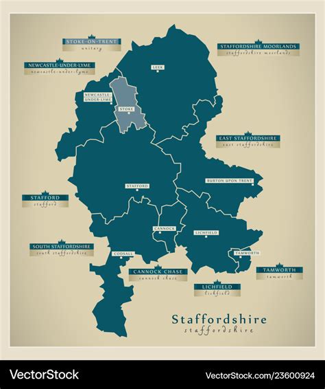 Staffordshire Uk Map