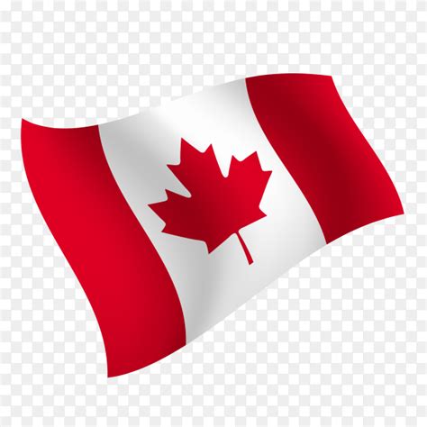 Canada flag waving vector on transparent background PNG - Similar PNG