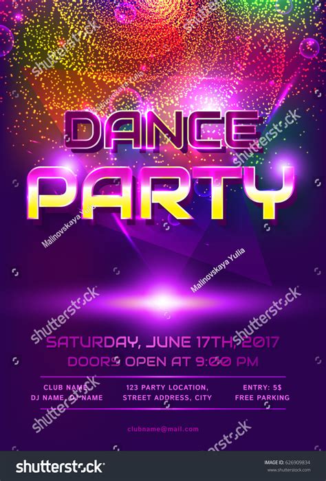 Dance Party Invitation Neon Glow Dance Party | ubicaciondepersonas.cdmx.gob.mx